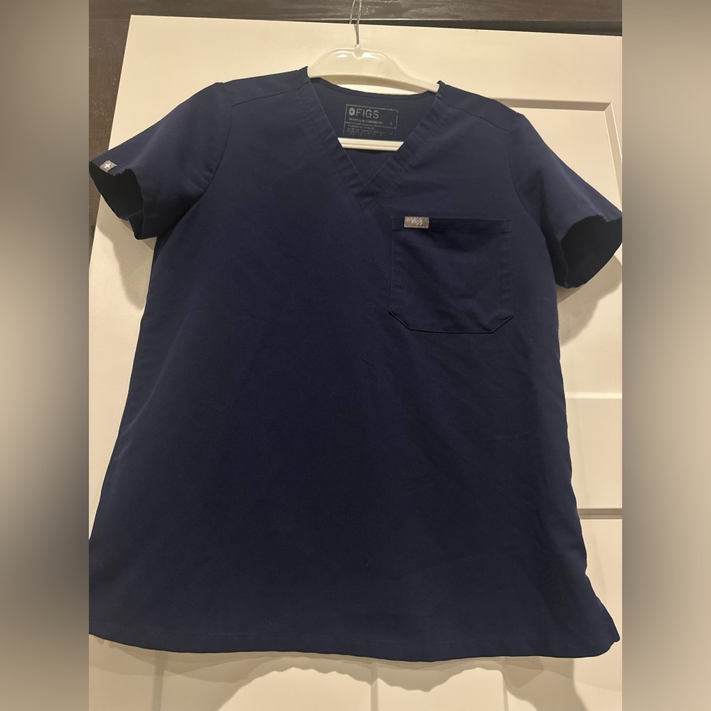 Figs Women's Navy Blue Top